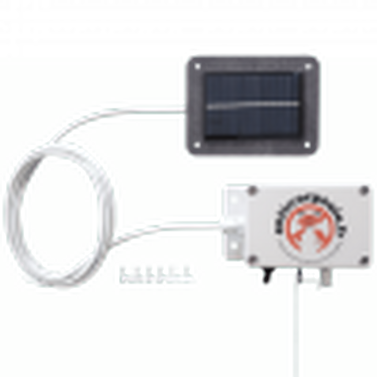 Cellule solaire déportée du portier poulailler automatique solaire