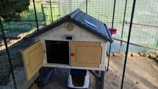 Poulailler plastique avec porte automatique solaire